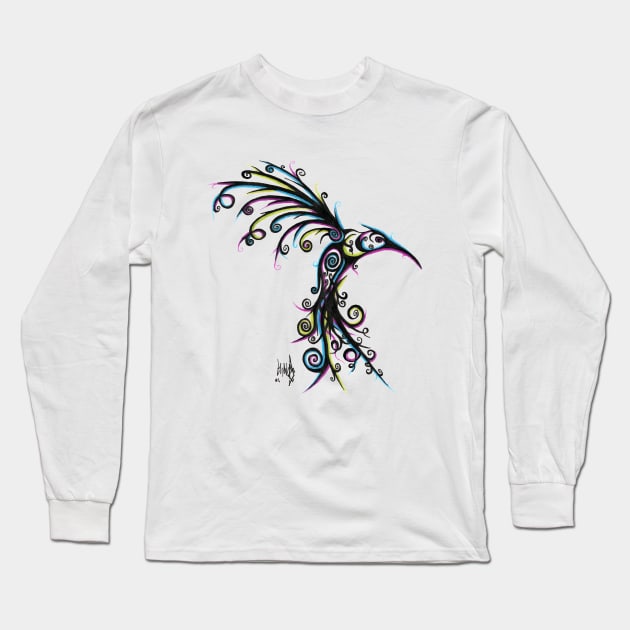 Hummingbird Long Sleeve T-Shirt by chrispanila